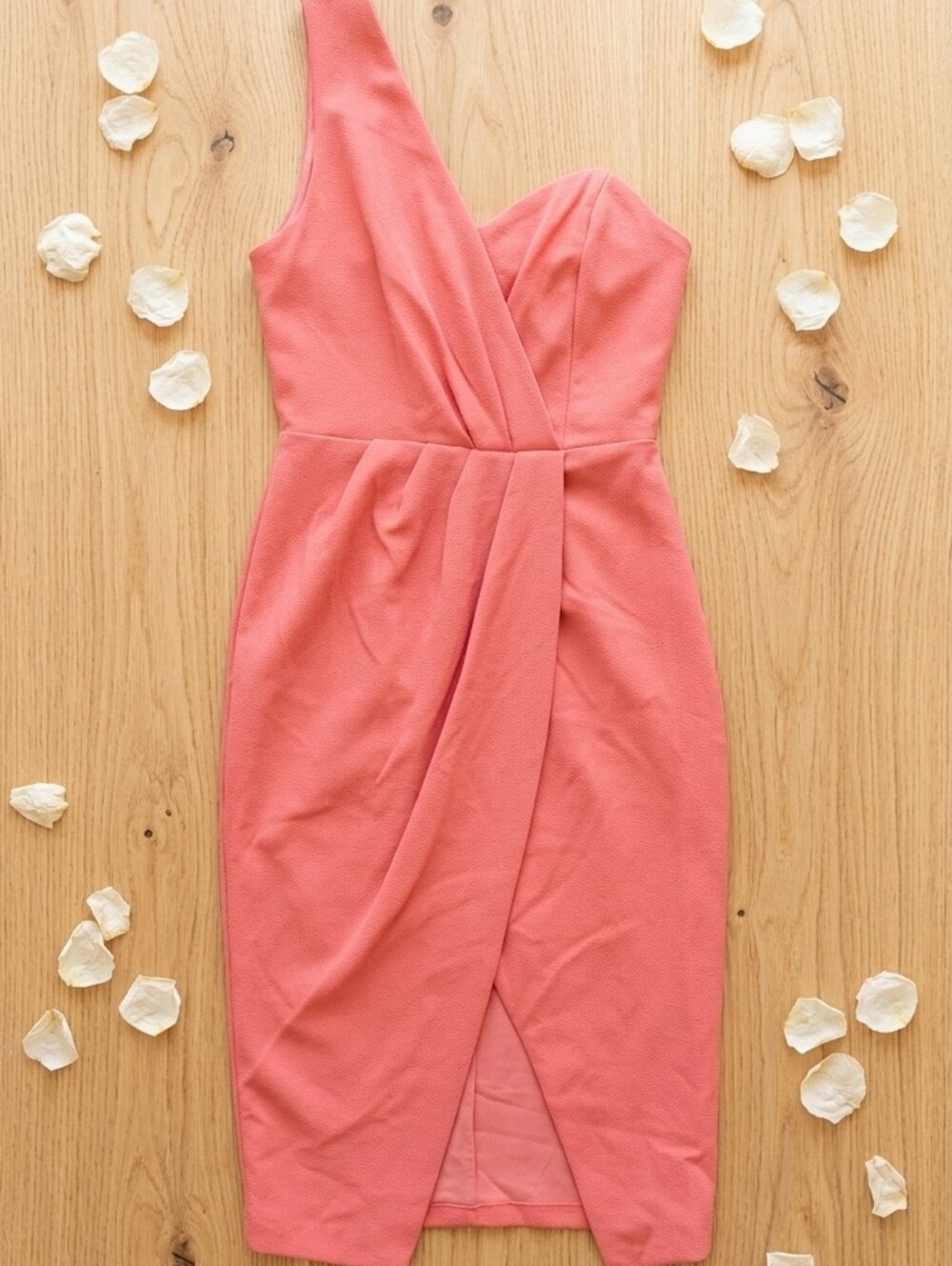 Chic One Shoulder Pink Dress